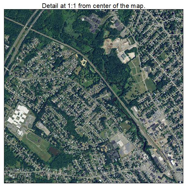 Haverhill, Massachusetts aerial imagery detail