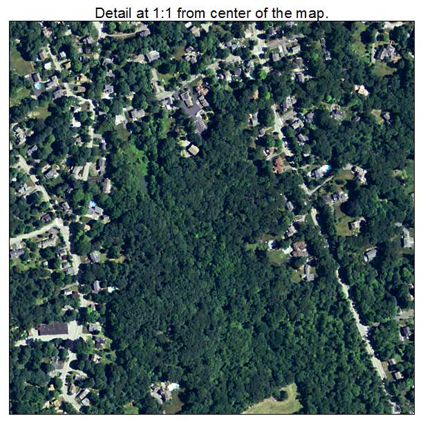 Hingham, Massachusetts aerial imagery detail