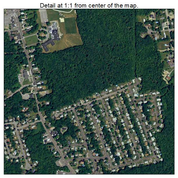 Holbrook, Massachusetts aerial imagery detail