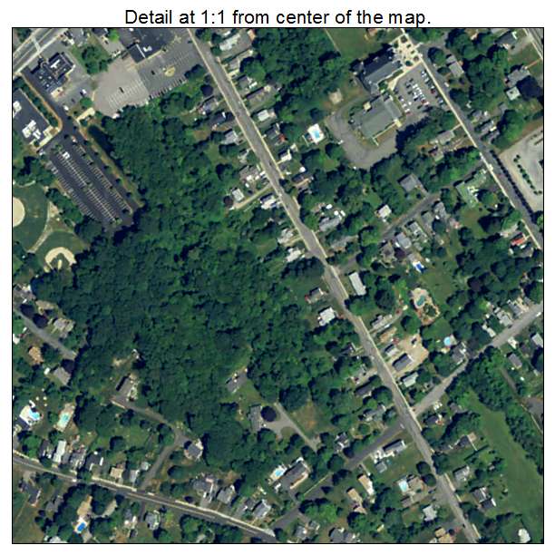 Hopkinton, Massachusetts aerial imagery detail