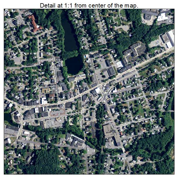 Hudson, Massachusetts aerial imagery detail