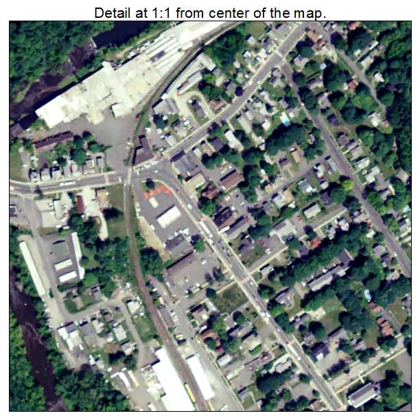 Lee, Massachusetts aerial imagery detail