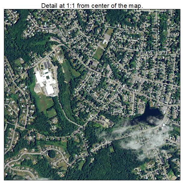 Leominster, Massachusetts aerial imagery detail