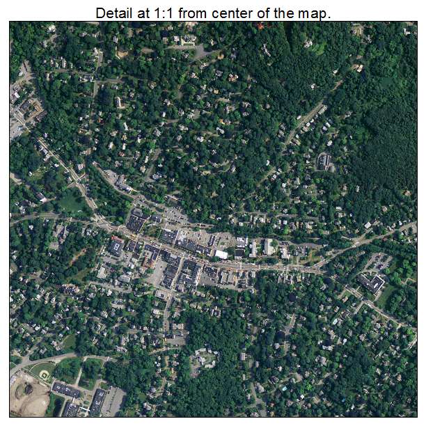 Lexington, Massachusetts aerial imagery detail