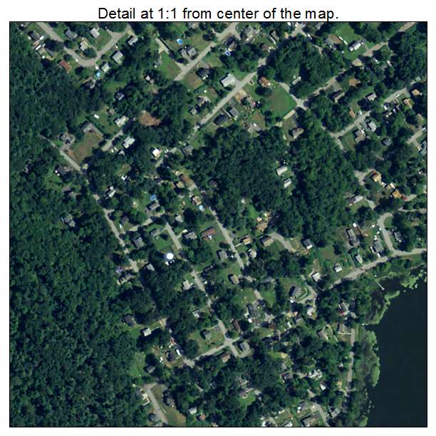 Littleton Common, Massachusetts aerial imagery detail