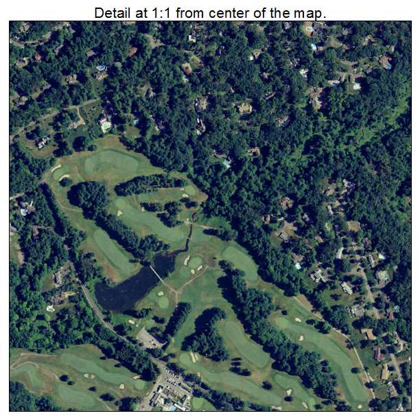 Longmeadow, Massachusetts aerial imagery detail