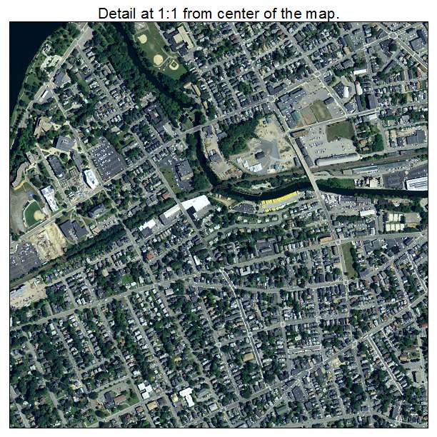 Lowell, Massachusetts aerial imagery detail