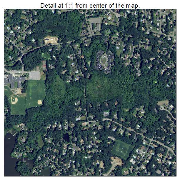 Lynnfield, Massachusetts aerial imagery detail