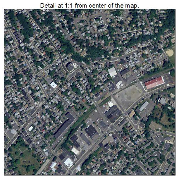 Malden, Massachusetts aerial imagery detail