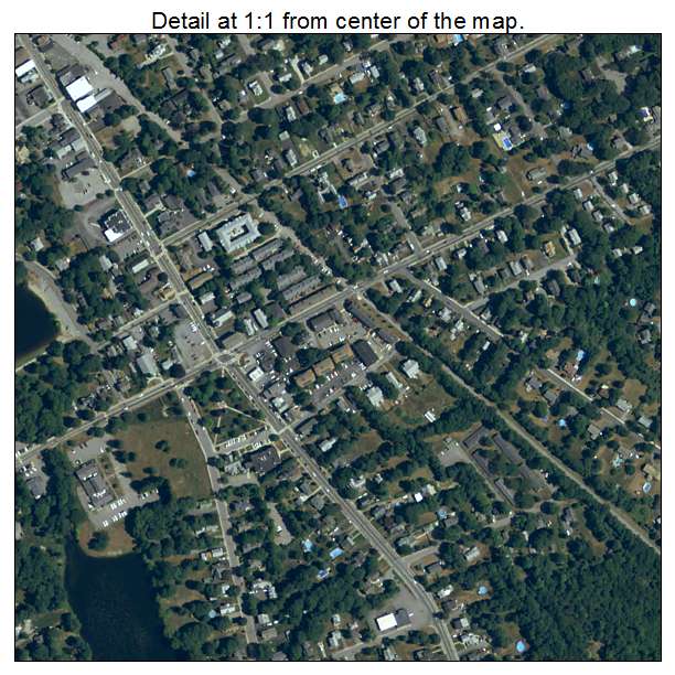 Mansfield Center, Massachusetts aerial imagery detail
