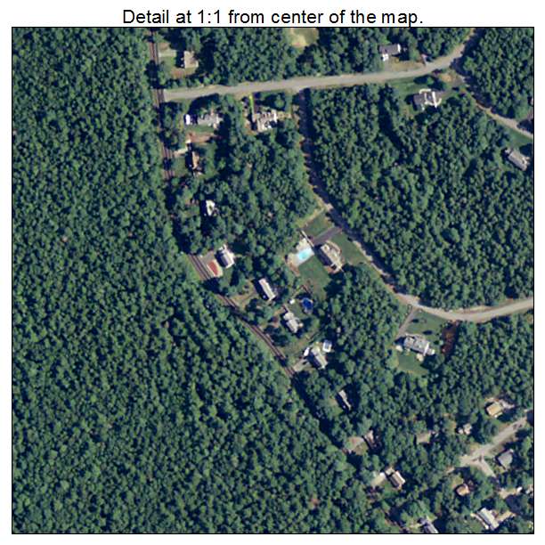 Mashpee Neck, Massachusetts aerial imagery detail