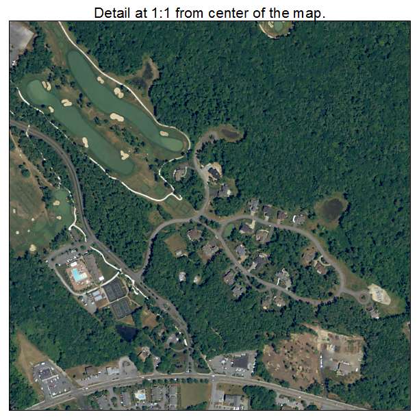 Mattapoisett Center, Massachusetts aerial imagery detail