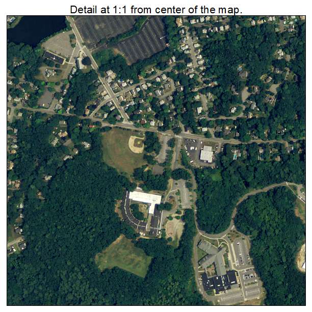 Maynard, Massachusetts aerial imagery detail