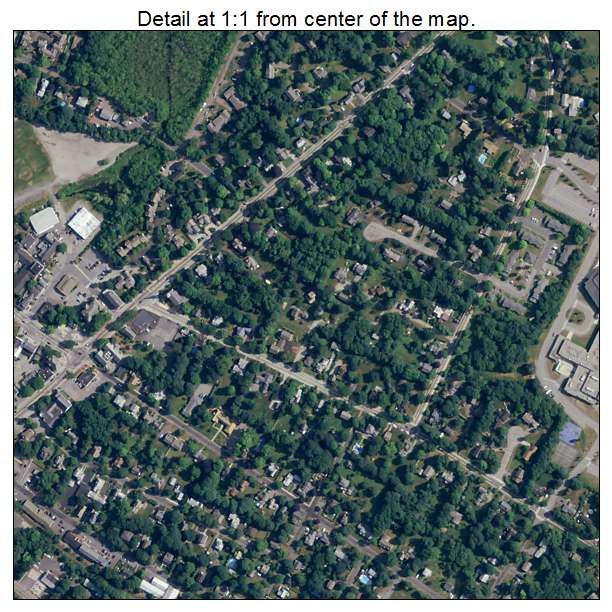 Medfield, Massachusetts aerial imagery detail