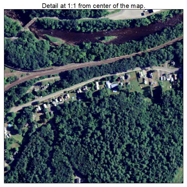 Millers Falls, Massachusetts aerial imagery detail