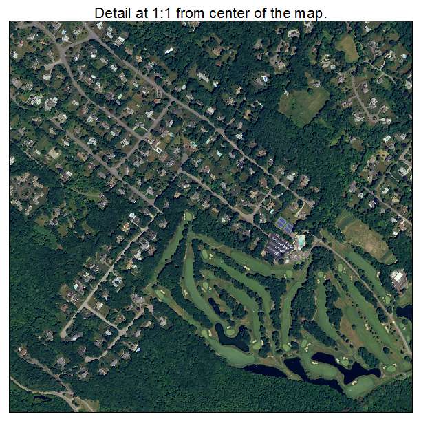 Milton, Massachusetts aerial imagery detail