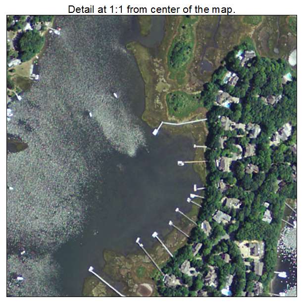 Monomoscoy Island, Massachusetts aerial imagery detail