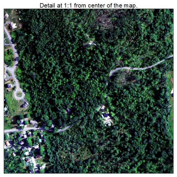 Monson Center, Massachusetts aerial imagery detail