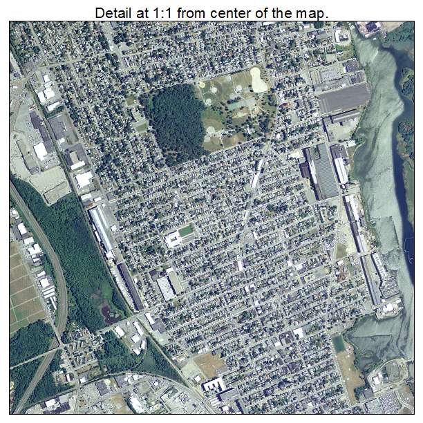 New Bedford, Massachusetts aerial imagery detail