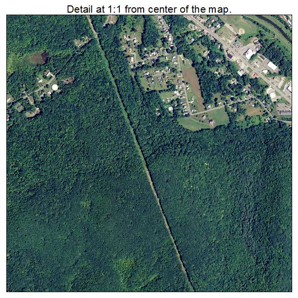 North Adams, Massachusetts aerial imagery detail
