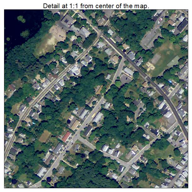 North Plymouth, Massachusetts aerial imagery detail