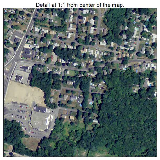 North Seekonk, Massachusetts aerial imagery detail