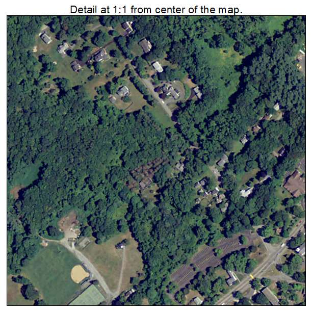Norton Center, Massachusetts aerial imagery detail