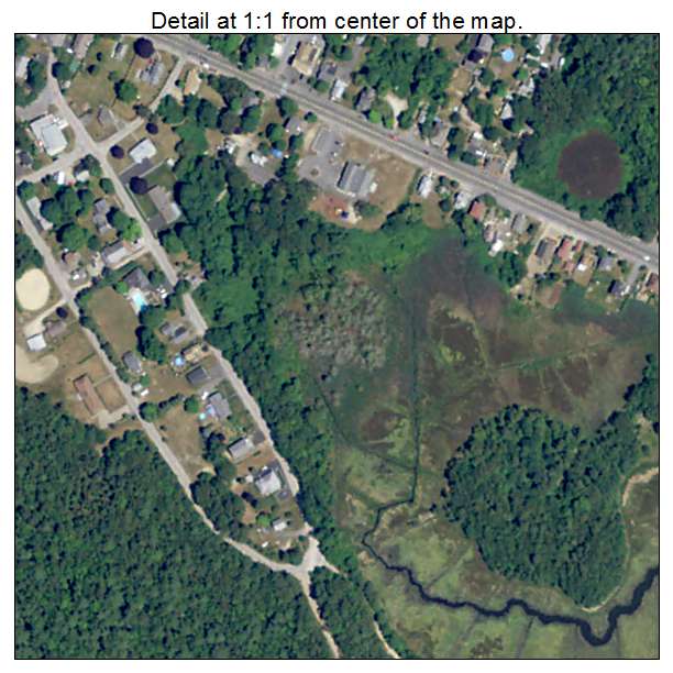 Onset, Massachusetts aerial imagery detail