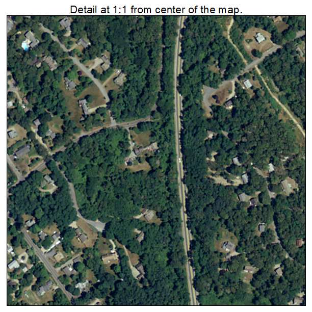 Orleans, Massachusetts aerial imagery detail