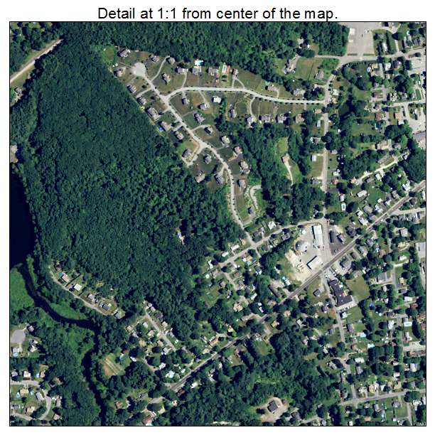 Oxford, Massachusetts aerial imagery detail