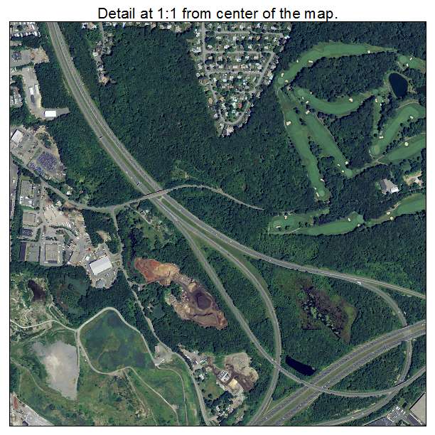 Peabody, Massachusetts aerial imagery detail