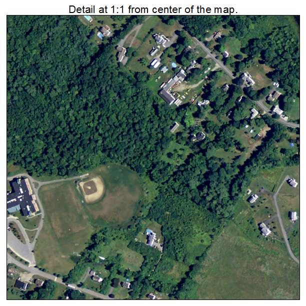 Pepperell, Massachusetts aerial imagery detail