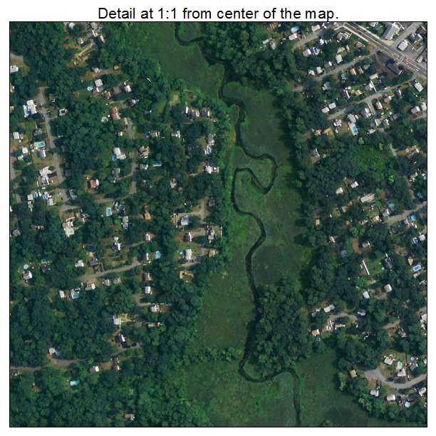 Pinehurst, Massachusetts aerial imagery detail