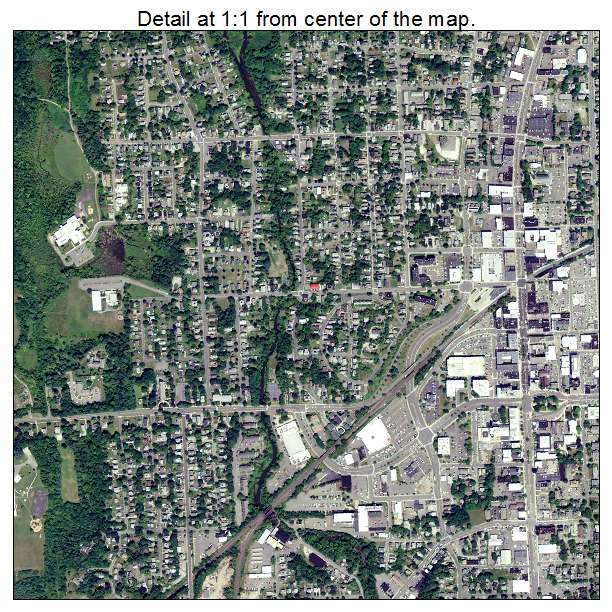 Pittsfield, Massachusetts aerial imagery detail
