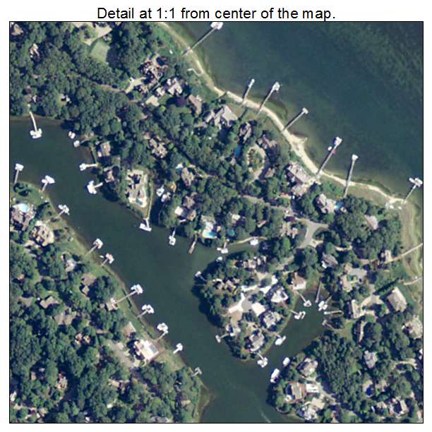 Popponesset Island, Massachusetts aerial imagery detail