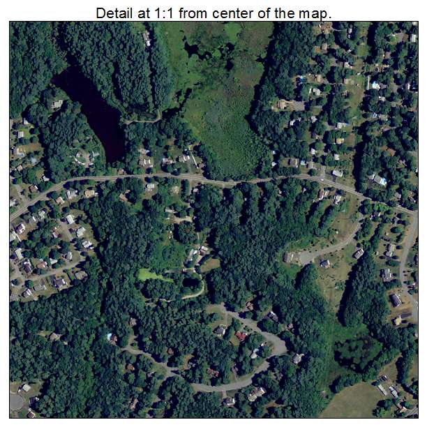 Raynham Center, Massachusetts aerial imagery detail