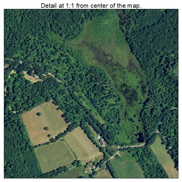 Rutland, Massachusetts aerial imagery detail