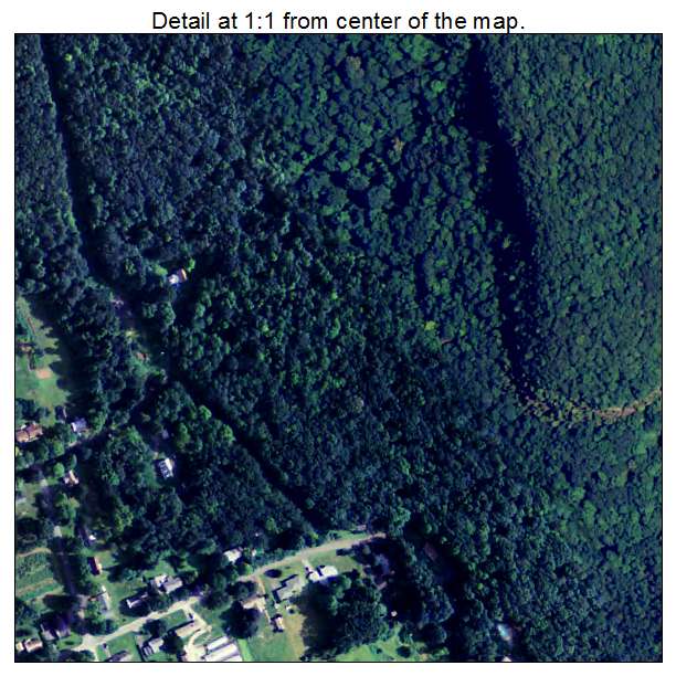 South Deerfield, Massachusetts aerial imagery detail