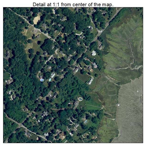 South Duxbury, Massachusetts aerial imagery detail