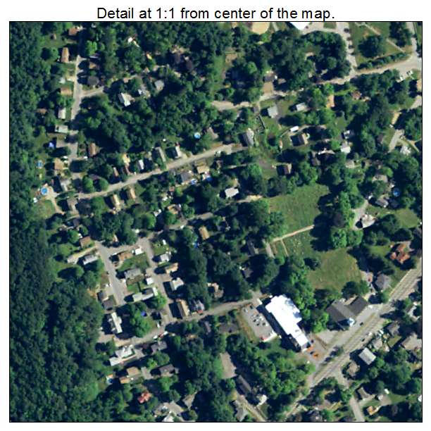 Spencer, Massachusetts aerial imagery detail