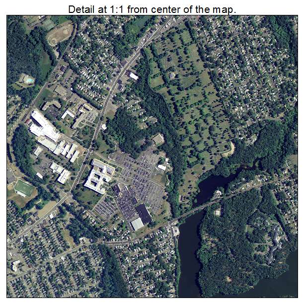 Springfield, Massachusetts aerial imagery detail