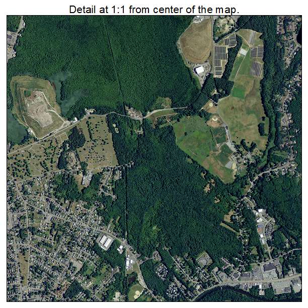 Taunton, Massachusetts aerial imagery detail
