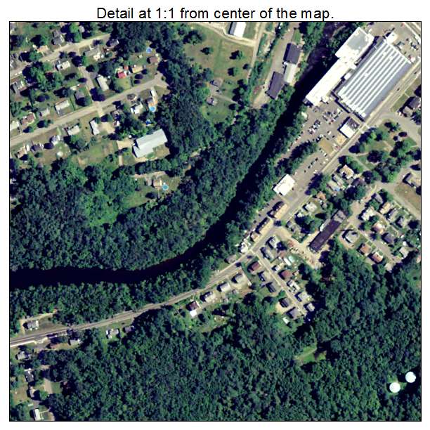 Three Rivers, Massachusetts aerial imagery detail