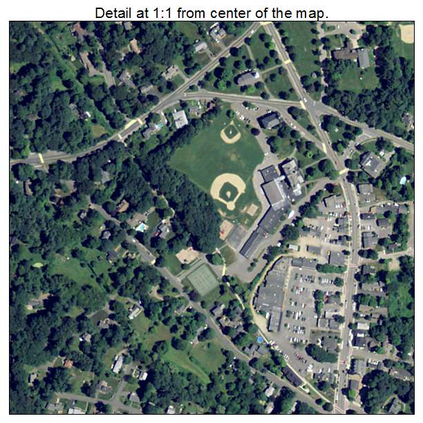 Topsfield, Massachusetts aerial imagery detail