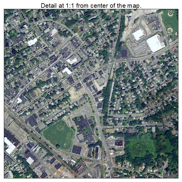 Wakefield, Massachusetts aerial imagery detail