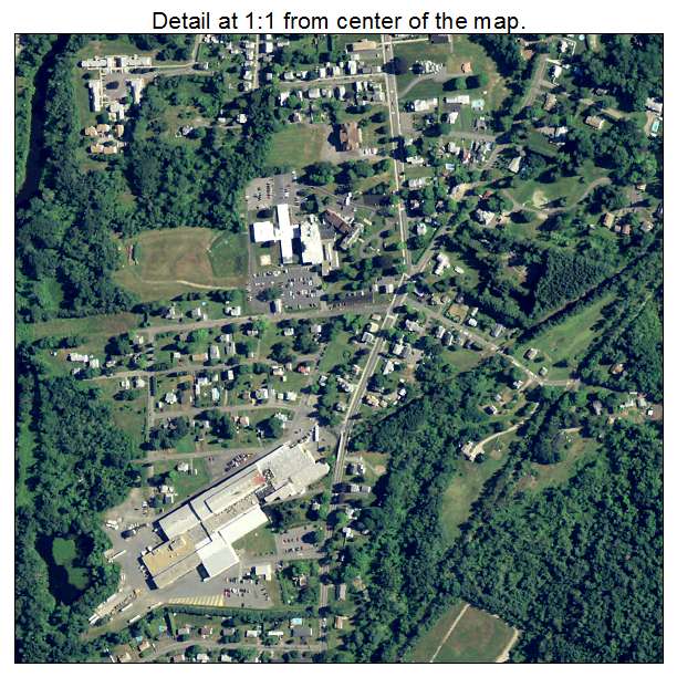 Ware, Massachusetts aerial imagery detail