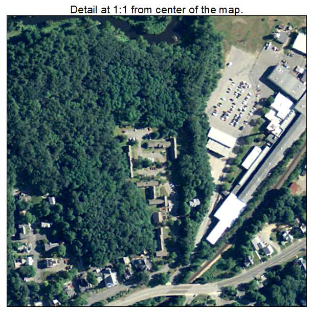 Warren, Massachusetts aerial imagery detail
