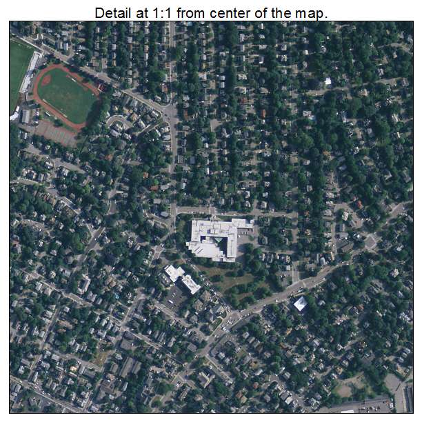 Watertown, Massachusetts aerial imagery detail