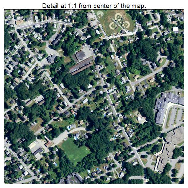Webster, Massachusetts aerial imagery detail