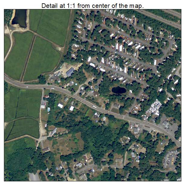 West Wareham, Massachusetts aerial imagery detail
